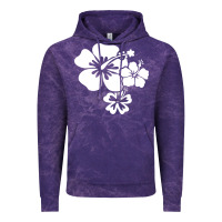 Cloud Purple hawaiian flower Vintage Hoodie - artisFamous