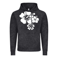 Vintage Black hawaiian flower Vintage Hoodie - artisFamous