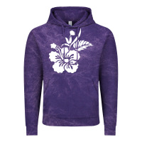 Cloud Purple hawaiian flower Vintage Hoodie - artisFamous