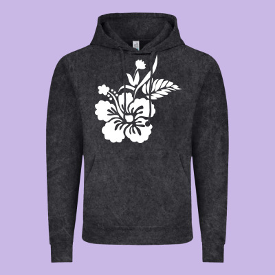 Hawaiian Flower Vintage Hoodie Designed By Artisfamous