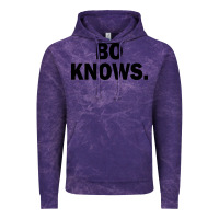 Cloud Purple bo knows (black text) Vintage Hoodie - artisFamous