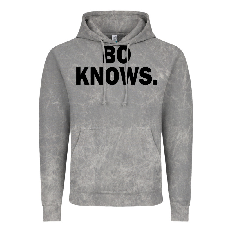 Bo Knows (black Text) Vintage Hoodie by artisFamous | Teevron