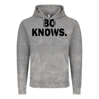 Cloud Rock bo knows (black text) Vintage Hoodie - artisFamous