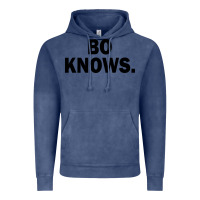 Vintage Denim bo knows (black text) Vintage Hoodie - artisFamous