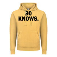 Vintage Mustard bo knows (black text) Vintage Hoodie - artisFamous