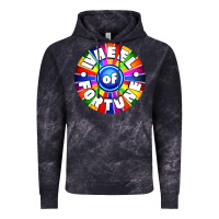 Cloud Black wheel fortune Vintage Hoodie - artisFamous