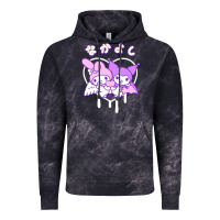 Cloud Black melody and kuromi heart Vintage Hoodie - artisFamous