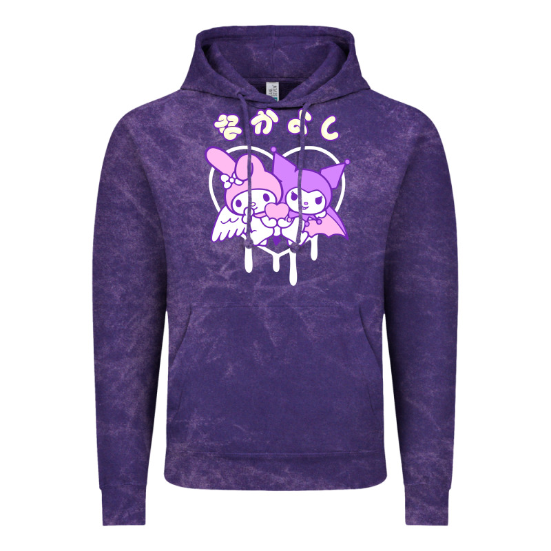 Melody And Kuromi Heart Vintage Hoodie by artisFamous | Teevron