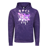 Cloud Purple melody and kuromi heart Vintage Hoodie - artisFamous