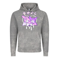 Cloud Rock melody and kuromi heart Vintage Hoodie - artisFamous