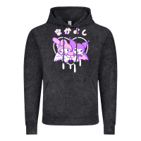 Vintage Black melody and kuromi heart Vintage Hoodie - artisFamous