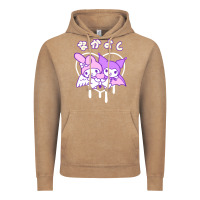 Vintage Coffee melody and kuromi heart Vintage Hoodie - artisFamous