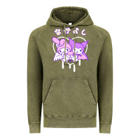 Vintage Olive melody and kuromi heart Vintage Hoodie - artisFamous