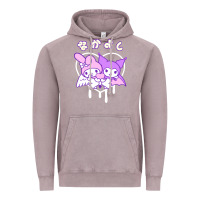 Vintage Zinc melody and kuromi heart Vintage Hoodie - artisFamous