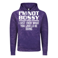 Cloud Purple I'M NOT BOSSY I JUST KNOW WHAT YOU SHOULD BE DOING FUNNY Vintage Hoodie - artisFamous