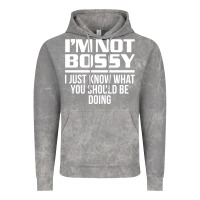 Cloud Rock I'M NOT BOSSY I JUST KNOW WHAT YOU SHOULD BE DOING FUNNY Vintage Hoodie - artisFamous