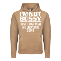 Vintage Coffee I'M NOT BOSSY I JUST KNOW WHAT YOU SHOULD BE DOING FUNNY Vintage Hoodie - artisFamous
