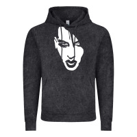 Vintage Black marilyn manson face Vintage Hoodie - artisFamous