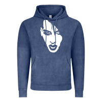 Vintage Denim marilyn manson face Vintage Hoodie - artisFamous