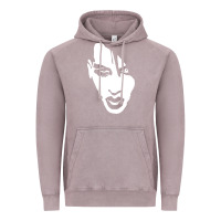 Vintage Zinc marilyn manson face Vintage Hoodie - artisFamous