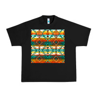 Black native american aztec seamless pattern 1 Urban Heavy Tee - BundleAndBundleShop