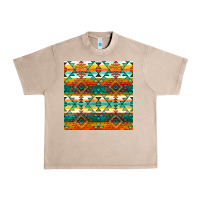 French Oak native american aztec seamless pattern 1 Urban Heavy Tee - BundleAndBundleShop