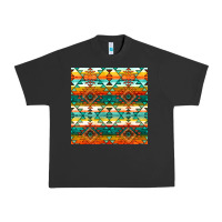 Pigment Black native american aztec seamless pattern 1 Urban Heavy Tee - BundleAndBundleShop