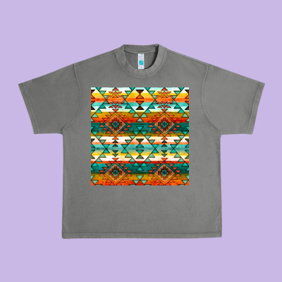 Native American Aztec Seamless Pattern 1 Urban Heavy Tee Designed By Bundleandbundleshop