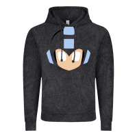Vintage Black mega man retro video game face Vintage Hoodie - artisFamous