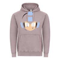 Vintage Zinc mega man retro video game face Vintage Hoodie - artisFamous
