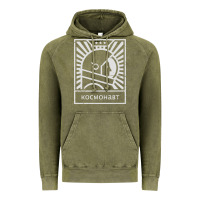 Vintage Olive cosmonaut – retro soviet space race Vintage Hoodie - artisFamous
