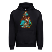 Black turquoise cowhide arrowhead Urban Hoodie - Jasminsmagicworld
