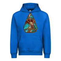 Cobalt turquoise cowhide arrowhead Urban Hoodie - Jasminsmagicworld