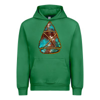 Emerald turquoise cowhide arrowhead Urban Hoodie - Jasminsmagicworld
