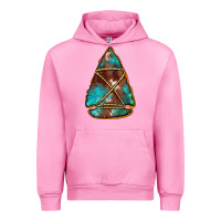 Fuchsia Pink turquoise cowhide arrowhead Urban Hoodie - Jasminsmagicworld