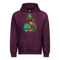 Mauve Wine turquoise cowhide arrowhead Urban Hoodie - Jasminsmagicworld
