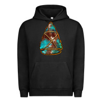 Pigment Black turquoise cowhide arrowhead Urban Hoodie - Jasminsmagicworld