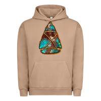Pigment Burro turquoise cowhide arrowhead Urban Hoodie - Jasminsmagicworld