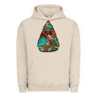 Pigment French Oak turquoise cowhide arrowhead Urban Hoodie - Jasminsmagicworld