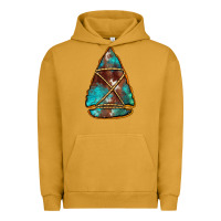 Pigment Peanut Butter turquoise cowhide arrowhead Urban Hoodie - Jasminsmagicworld