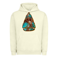 Pigment Pistachio turquoise cowhide arrowhead Urban Hoodie - Jasminsmagicworld