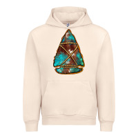 Sandshell turquoise cowhide arrowhead Urban Hoodie - Jasminsmagicworld