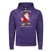 Cloud Purple santa grumpy Vintage Hoodie - artisFamous
