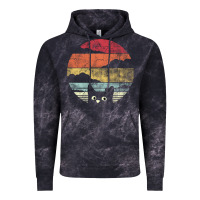 Cloud Black cat retro vintage style Vintage Hoodie - artisFamous