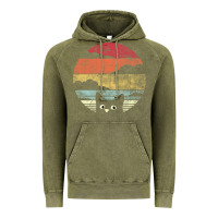 Vintage Olive cat retro vintage style Vintage Hoodie - artisFamous