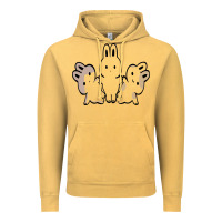 Vintage Mustard bunnys Vintage Hoodie - artisFamous