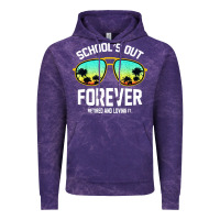 Cloud Purple school out forever retired teacher retro summer Vintage Hoodie - artisFamous