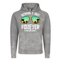 Cloud Rock school out forever retired teacher retro summer Vintage Hoodie - artisFamous