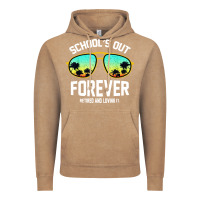 Vintage Coffee school out forever retired teacher retro summer Vintage Hoodie - artisFamous