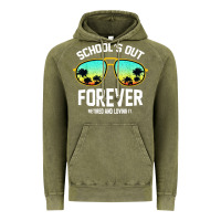 School Out Forever Retired Teacher Retro Summer Vintage Hoodie | Teevron
